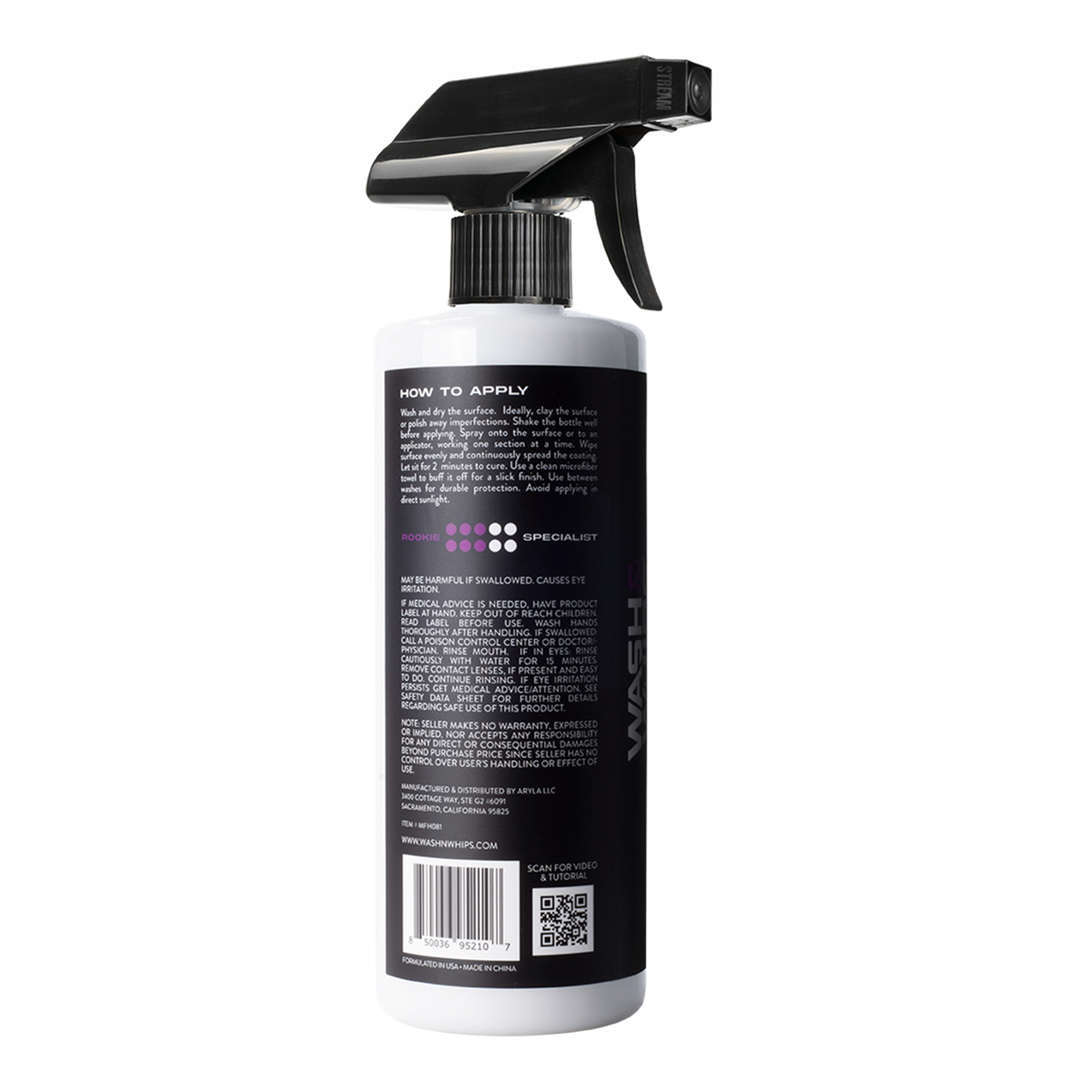 WASH&WHIPS Sonoma Ceramic Finishing Coating Spray - 9H